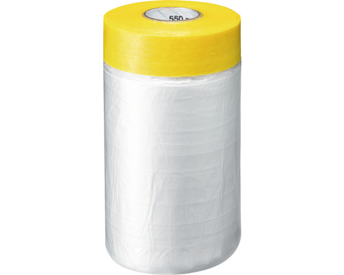 Abdeckfolie mit Abdeckband, 550 Millimeter Breite
