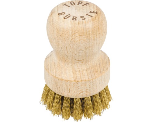 Bümag Topf- und Grillbürste rund Holz Messingdraht