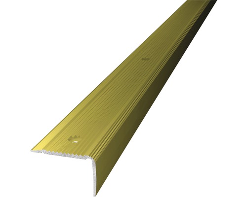 Treppenkantenprofil Alu gold gelocht 30x20x1000 mm