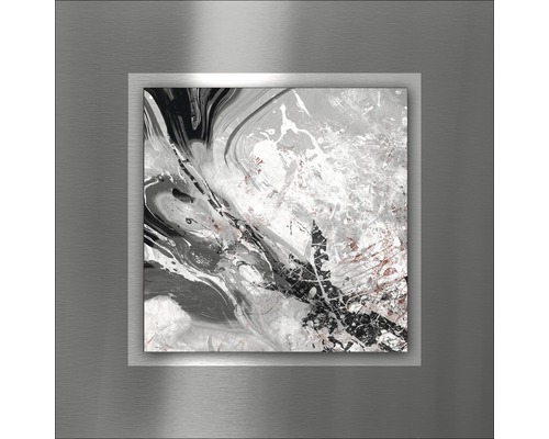 cm HORNBACH 50x50 Metallbild Mix Alu - Black&White