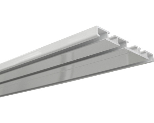 Rail de rideau en aluminium blanc 3 voies 250 cm