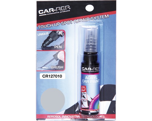 Maston Auto Lackstift klar 127010 metallic silber 12 ml CAR-REP Acryl Autolackstift zur Ausbesserung von Lackschäden