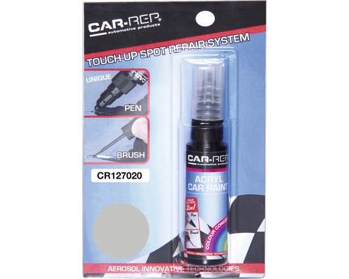 Maston Auto Lackstift 127020 metallic silber 12 ml CAR-REP Acryl Autolackstift zur Ausbesserung von Lackschäden