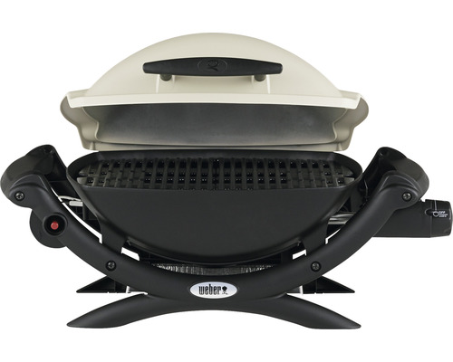 Weber Gasgrill mit offenem Deckel