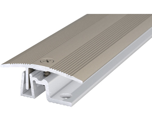 Profilé de jonction PS 400 alu acier inoxydable mat 38x2700 mm Profilé de transition en aluminium avec vis