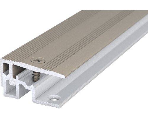 Profilé de finition PS 400 alu acier inoxydable mat 28x2700 mm Profilé de transition en aluminium avec vis