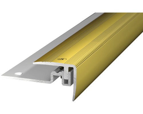 Profilé pour nez de marche alu PS 400 or 30x25x1000 mm Profil d''arête d''escalier en métal