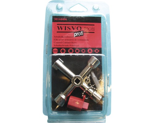 WISVO Werkzeug Schaltschrankschlüssel im Blister