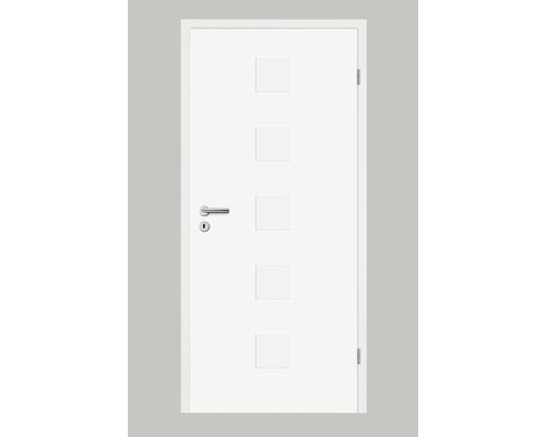 Porte intérieure Pertura Linum 03 vernis blanc 73.5x198.5 cm droite