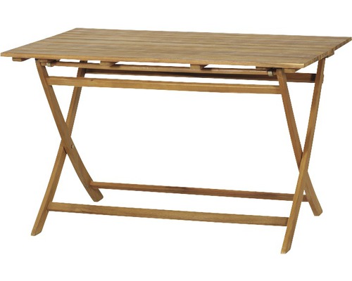 Klappbarer Holztisch für den Garten