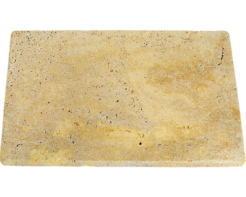 Dalle de terrasse en travertin FLAIRSTONE Venezia 60x40x3,1 cm Carreau de travertin