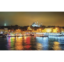 Fototapete Papier Istanbul blau gelb 184 x 254 cm-thumb-0