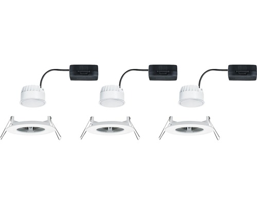 Drei LED Einbaustrahler Sets mit Anschlussboxen