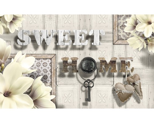 Fototapete Papier Sweet Home creme 254 x 184 cm