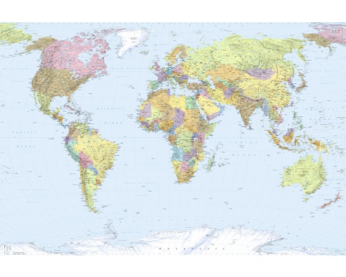 Fototapete Vlies XXL4-038 World Map 4-tlg. 368 x 248 cm