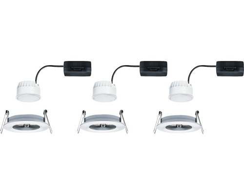 Drei LED Einbaustrahler Sets zur Deckenbeleuchtung