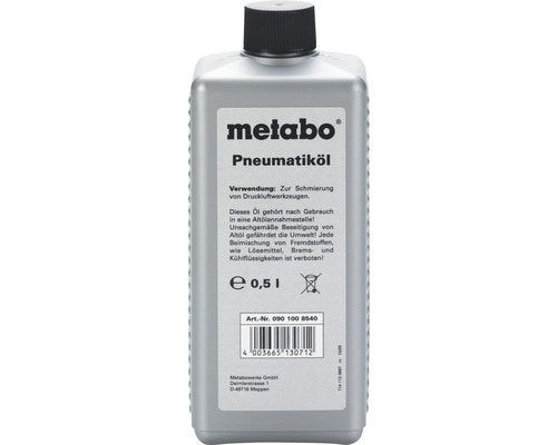 Metabo Huile spéciale 0,5 l pour outils pneumatiques