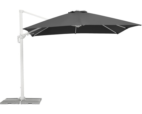 Freiarm-Sonnenschirm mit Betonsockel für den Garten