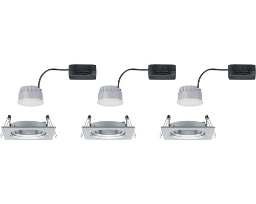 Drei LED-Einbaustrahler für den Innenbereich