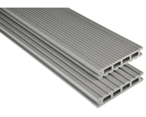 Lame de plancher Konsta WPC Futura gris mat 26x145x4000 mm