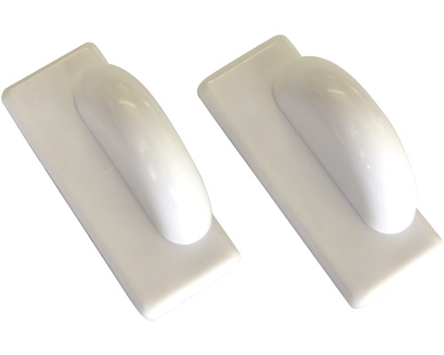 Support magnétique SOLUNA blanc pour stores vénitiens en alu lot de 2 autoadhésif Deux truelles à lisser en plastique