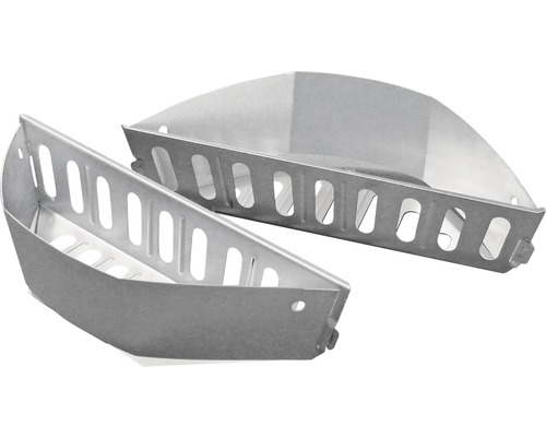 Deux paniers à charbon de barbecue en métal