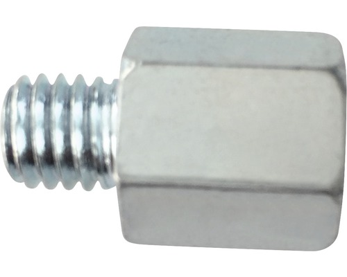 Réducteur IM 6 AM 8 mm galvanisé, 50 pièces Adaptateur métallique avec filetage mâle