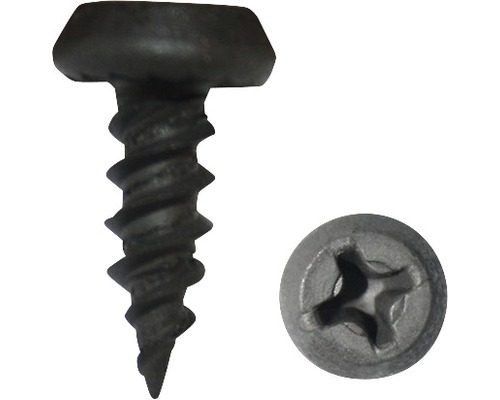 Vis de raccordement de profilés 3,9 x 11 mm 100 pièces Vis noire à tête fraisée et empreinte cruciforme