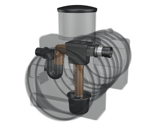 Regenwasserversickerungsanlage mit Filter