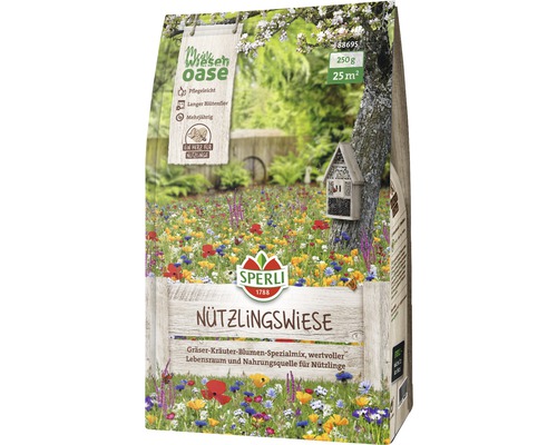 Blumenwiesesamen Sperli’s Nützlingswiese Blumensamen 250 g 25 m² Blumenwiesesamen Sperli’s Nützlingswiese Blumensamen 250 g 25 m²