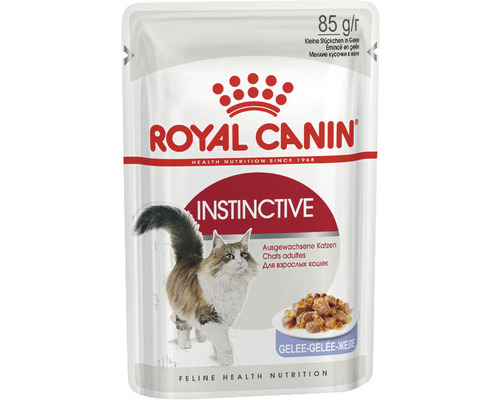Katzenfutter nass ROYAL CANIN Instinctive in Gelee 85 g Royal Canin Katzenfutter Adult Instinctive in Gelee, 85 Gramm Portionsbeutel