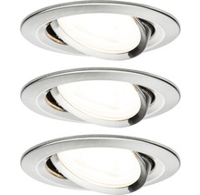 LED Einbauleuchte Nova schwenkbar IP23 6,5W nickel matt rund