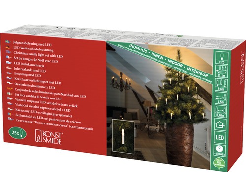 Guirlande lumineuse de Noël à LED pour intérieur, 25 pièces, Logo Konstsmide