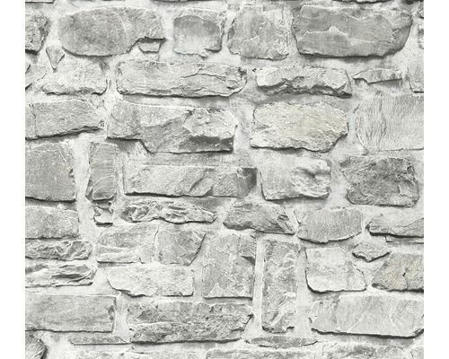 Papier peint intissé 36370-1 Il Decoro pierres gris Papier peint aspect mur de pierre