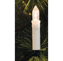 Bougie de Noël LED avec clip pour fixation sur le sapin de Noël