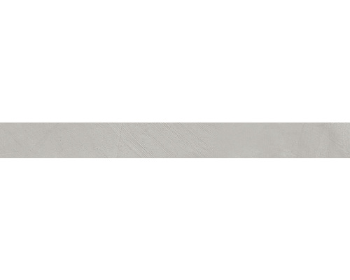 Plinthe de carrelage Velvet titanio 7.5x60 cm Carrelage mural gris à surface mate