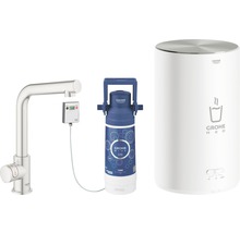 Grohe Armatur mit Filter, elektronischer Steuerung und Warmwasserbereiter