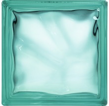 Glasbaustein Wolke türkis 19x19x8 cm-thumb-1