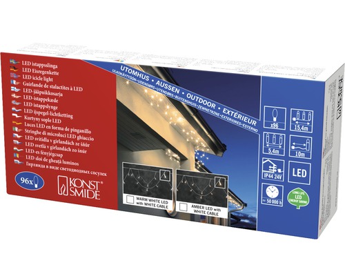 Guirlande de stalactites LED dans l''emballage