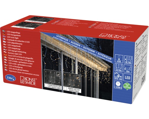 Konst Smide Guirlande de stalactites à LED emballage pour l''extérieur