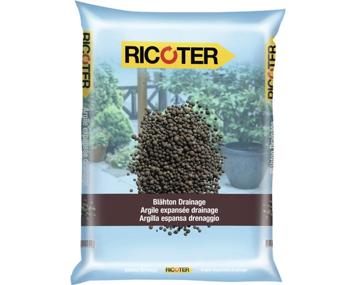 Ricoter Argile expansée 8- 16 mm 10 l brun