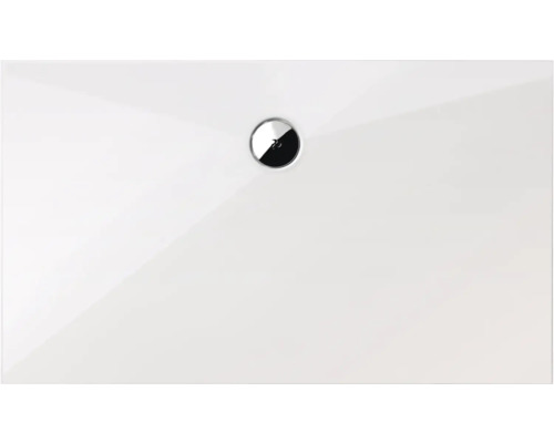 Receveur de douche blanc avec écoulement