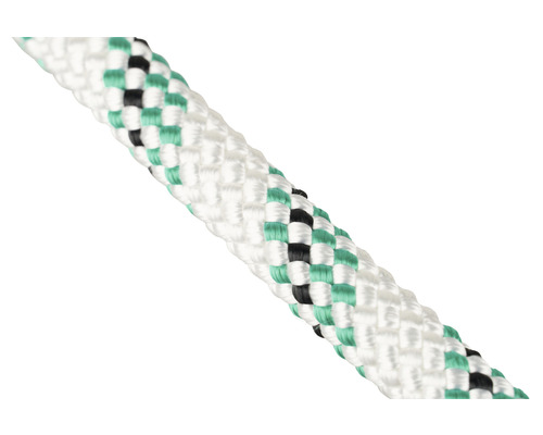 Corde Passat Mamutec en polyester blanc/vert Ø 8 mm