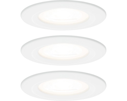 Drei runde LED Einbaustrahler