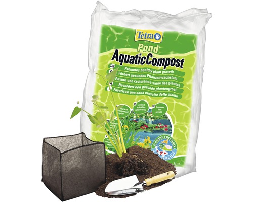Tetra Pond AquaticCompost avec panier de plantation et plantoir