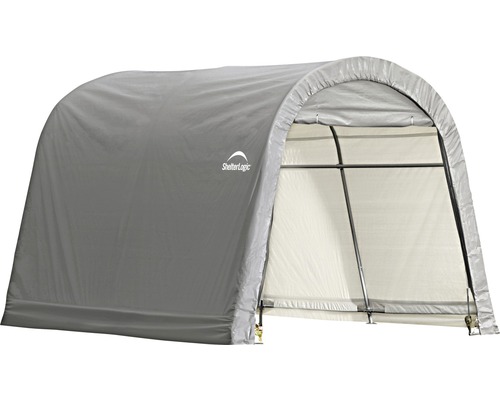 Tente grise avec le logo ShelterLogic