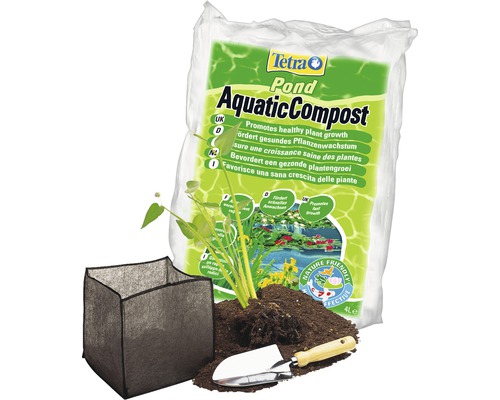 Terreau aquatique Tetra avec plante, bac à plantes et plantoir