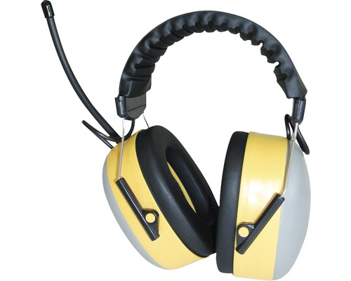 Radio -protection auriculaire gris/jaune
