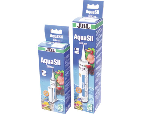 Aquarium-Silikon JBL AquaSil transparent 80 ml Zwei Packungen JBL AquaSil Silikon im Karton
