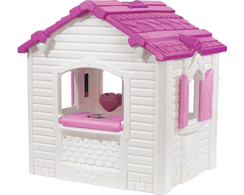 Maisonnette pour enfants blanche et rose